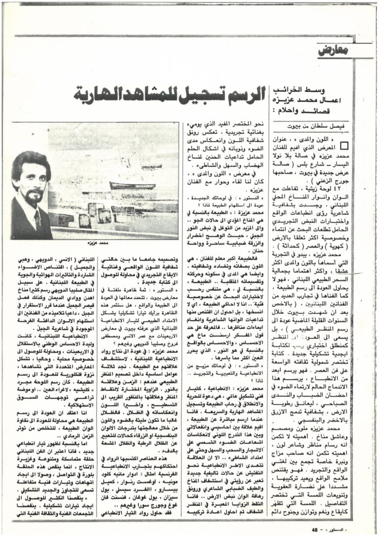 المعرض-في-صالة-بلا-نولا-اليسار-صاحبها-جورج-الزعني-مجلة-الدستور-ص49-48-فيصل-سلطان-شباط-1981_page-0001